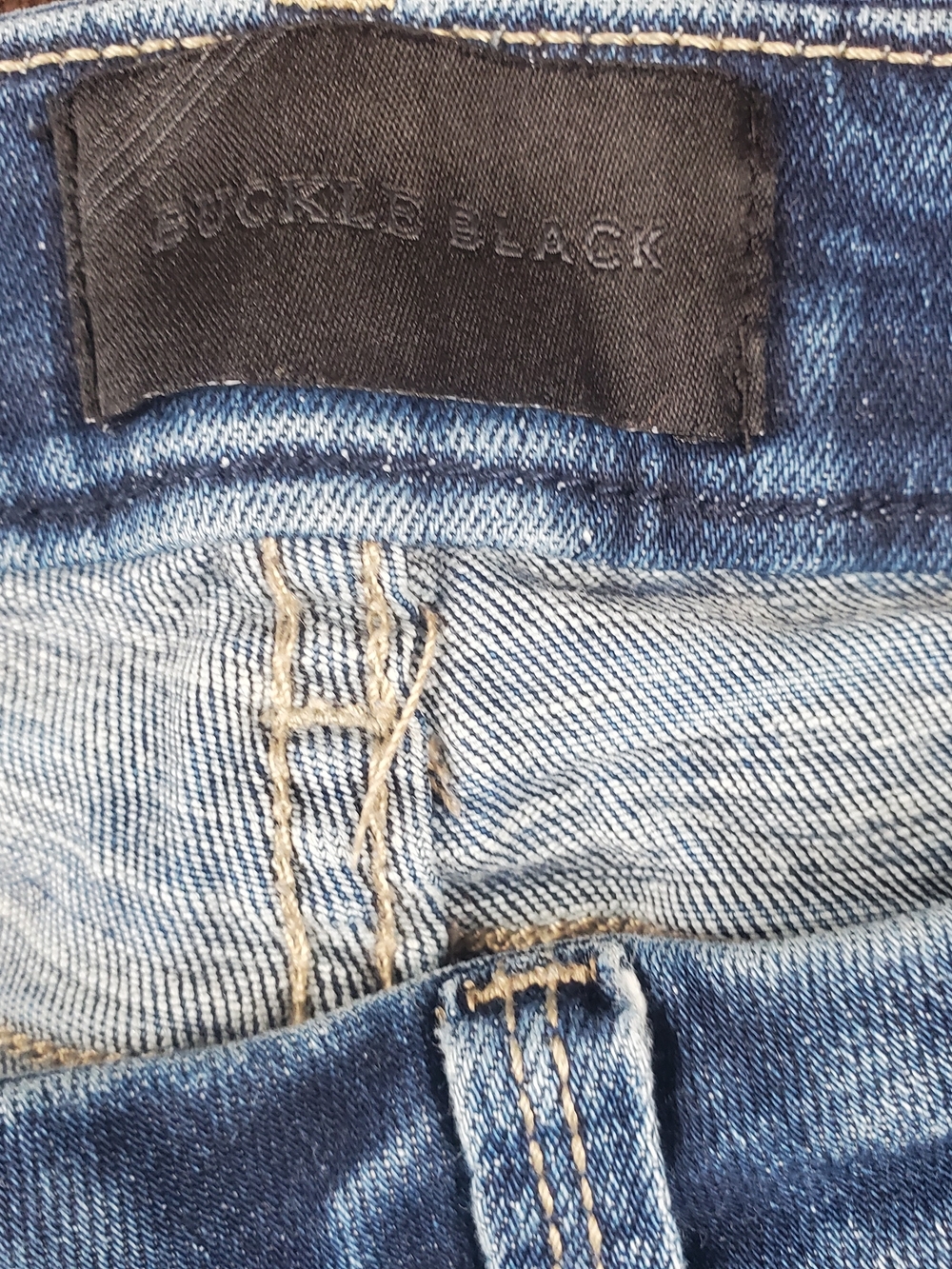 Buckle Black Fit No. 53 Straight Jeans Women's 31x32 Blue Stretch - Picture 2 of 13